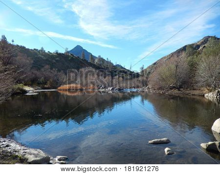 Kern River which is located outside of Kernville, California