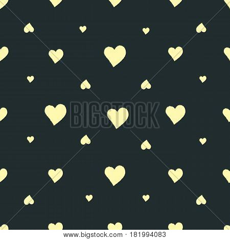 Seamless pattern with hearts. For the textile industry, paper or website.