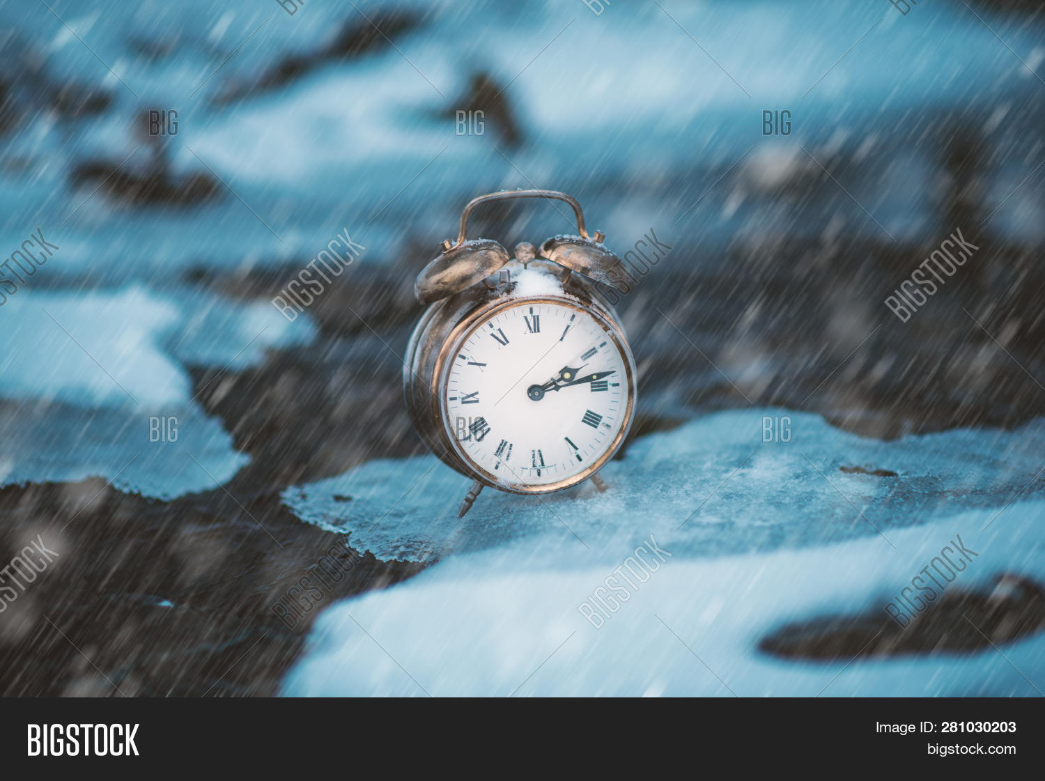 Frozen Time. Clock On Image & Photo (Free Trial) Bigstock