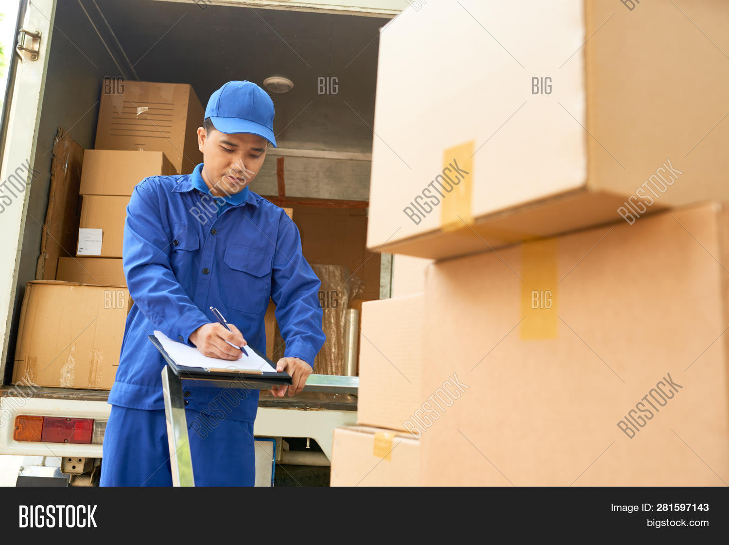 Delivery Man Uniform Image & Photo (Free Trial) Bigstock