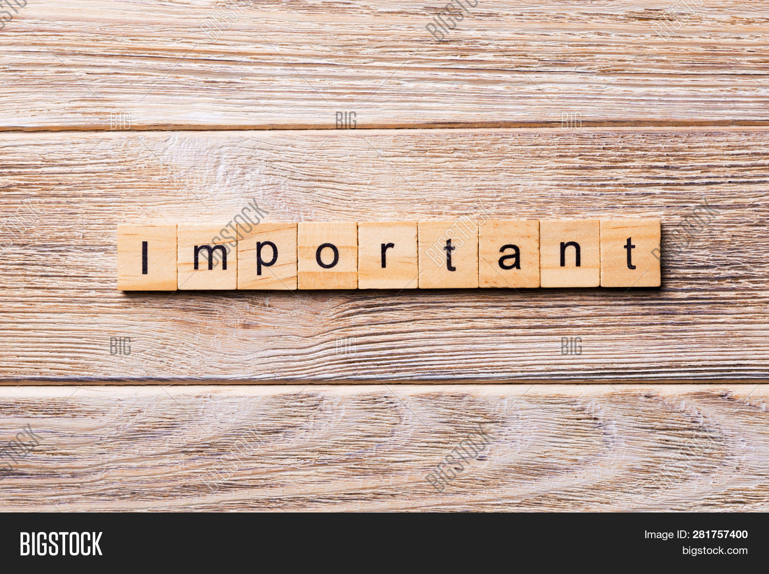 Important Word Written Image & Photo (Free Trial) Bigstock