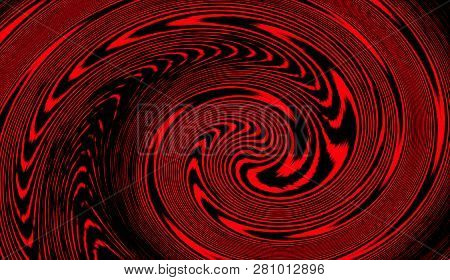 Hypnosis Swirl Psychedelic Art . Graphic Trendy Syntwave Swirl Background.