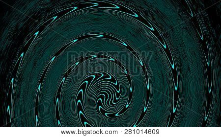 Hypnosis Swirl Psychedelic Art . Graphic Trendy Syntwave Swirl Background.