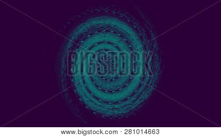 Hypnosis Swirl Psychedelic Art . Graphic Trendy Syntwave Swirl Background.
