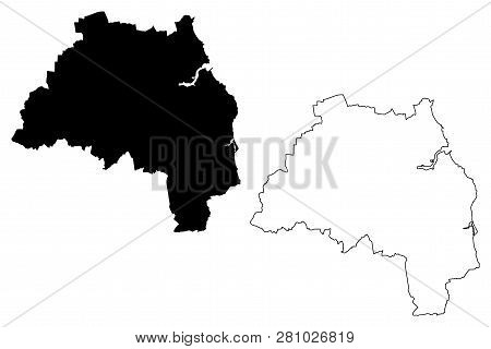 Tyne And Wear (united Kingdom, England, Metropolitan County) Map Vector Illustration, Scribble Sketc