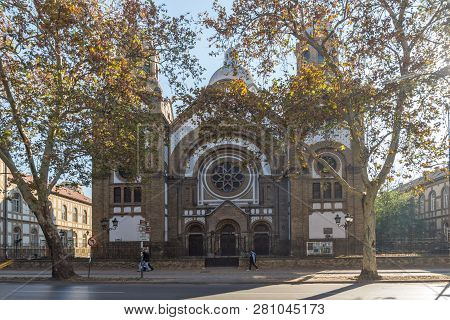 Novi Sad, Vojvodina, Serbia - November 11, 2018: Synagogue  At The Center Of The City Of Novi Sad, V