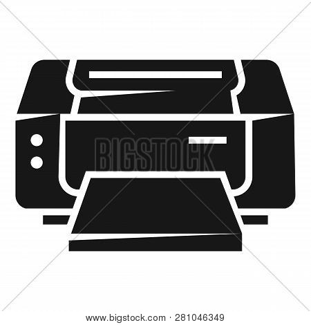 Inkjet Printer Icon. Simple Illustration Of Inkjet Printer Vector Icon For Web Design Isolated On Wh