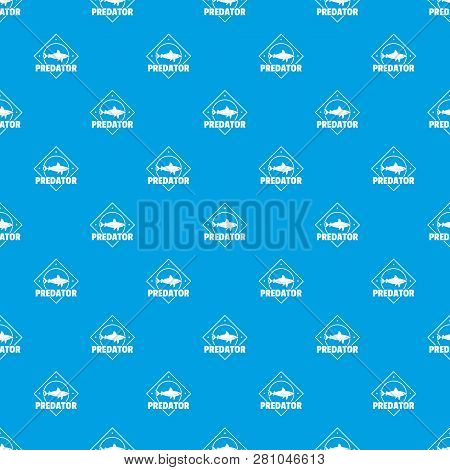 Predator Ocean Pattern Vector Seamless Blue Repeat For Any Use