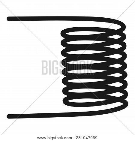 Electric Spiral Icon. Simple Illustration Of Electric Spiral Vector Icon For Web Design Isolated On 