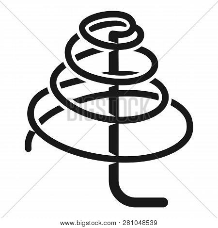 Spark Coil Icon. Simple Illustration Of Spark Coil Vector Icon For Web Design Isolated On White Back