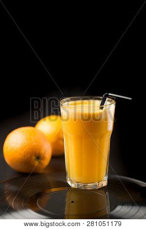 Sunkist Orange Juice In A Clean Glass