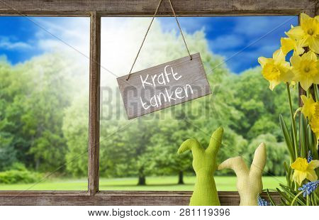 Window, Easter Bunny, Kraft Tanken Means Relax