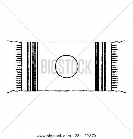 Abstract Jewish Talit Object Draw, Vector Illustration Design