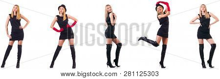 Beautiful woman wearing topboots