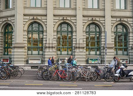Lucerne, Switzerland - Oct 23, 2018. Historic City Center Of Lucerne, Switzerland. Lucerne (luzern) 