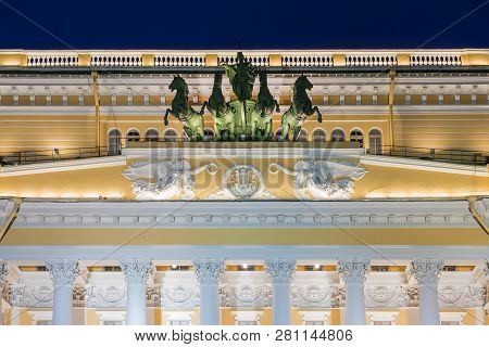 The Academic Drama Theater Aleksandrinsky Theater In St. Petersburg