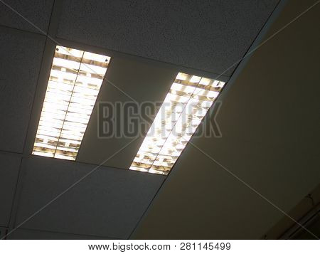 Ceiling Light In An Office Building