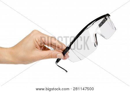 Protective Workwear To Protect Human Eyes, Safety Glasses With Hand