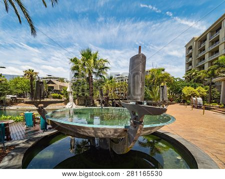 Cape Town, South Africa -dec 14, 2018. One&only Cape Town Luxury Hotel In Cape Town, South Africa
