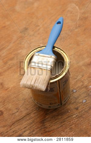 Paintbrush On A Can