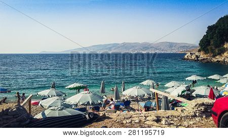 Manastir Beach, Saranda, Albania, Albanian Riviera, Beautiful Seascape