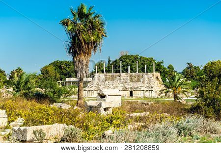 Ancient Hippodrome In Tyre, Unesco World Heritage In Lebanon