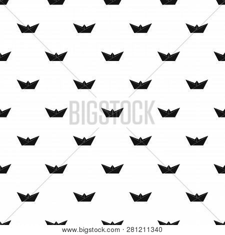 Origami Boat Pattern Seamless Repeating For Any Web Design
