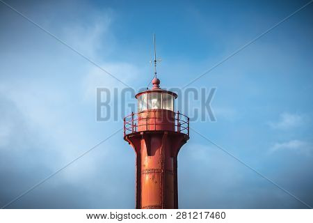 Architectural Detail Of The Esposende Lighthouse Near Sao Joao Baptista Fort