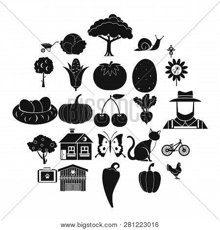 Granary Icons Set. Simple Set Of 25 Granary Icons For Web Isolated On White Background