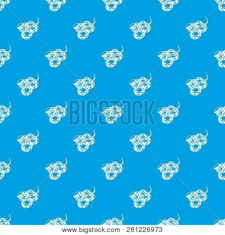 Texas Snake Pattern Seamless Blue Repeat For Any Use