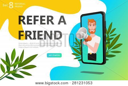 Refer Friend Concept Vector Photo Free Trial Bigstock