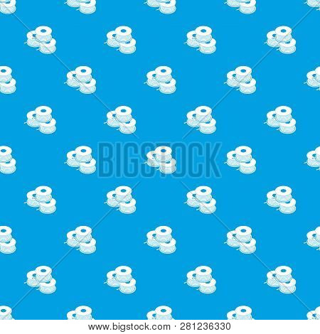Coil For D Printer Pattern Seamless Blue Repeat For Any Use