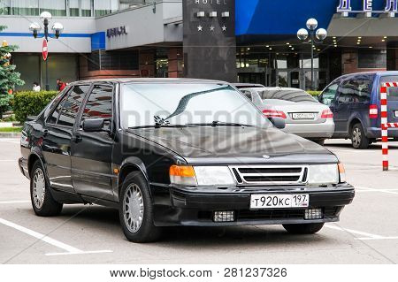 Moscow, Russia - June 2, 2012: Motor Car Saab 9000 In The City Street.