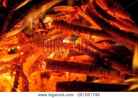 Burnt Wood Texture, Abstract Background