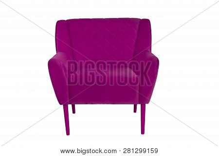 Yellow Fabric And Wood Armchair Modern Designer
