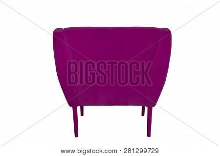 Yellow Fabric And Wood Armchair Modern Designer