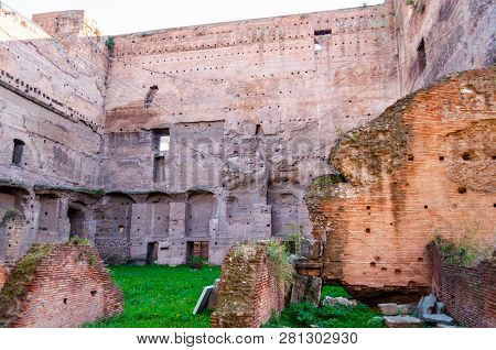 Rome, Italy - November 17, 2018: Santa Maria Antiqua Is A Roman Catholic Marian Church In The Forum 