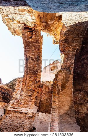 View From Below On Arches Gallery Hall In The Domus Severiana Which Is The Modern Name Given To The 
