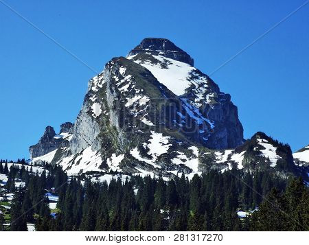 Alpine Peak Zuestoll In The Churfirsten Mountain Range, Between The Toggenburg Region And Lake Walen