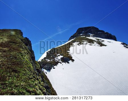Alpine Peak Zuestoll In The Churfirsten Mountain Range, Between The Toggenburg Region And Lake Walen