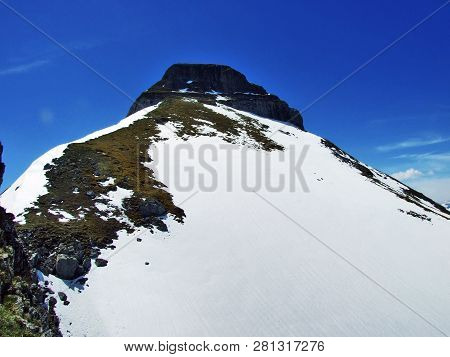 Alpine Peak Zuestoll In The Churfirsten Mountain Range, Between The Toggenburg Region And Lake Walen