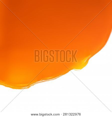 Abstract Caramel  Background. Flowing Caramel Sauce Isolated