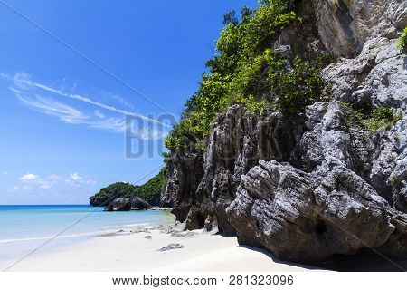 Beach Idyllic With Nature At Tungsang Bay In Chumphon Province Thailand Is Famous For Travel