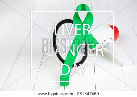 Liver Cancer And Hepatitis B - Hvb Awareness Month Ribbon, Emerald Green Or Jade Ribbon Awareness Co