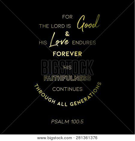 Biblical Verse From Psalm For Use As Poster Or Printable