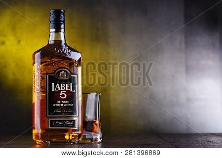 Bottle Of Label 5 Blended Scotch Whisky