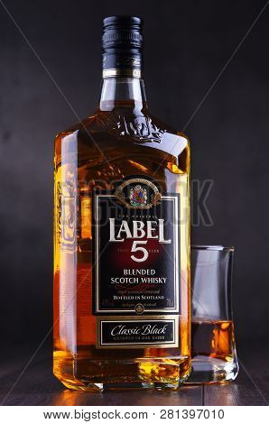Bottle Of Label 5 Blended Scotch Whisky