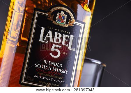 Bottle Of Label 5 Blended Scotch Whisky