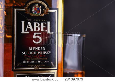 Bottle Of Label 5 Blended Scotch Whisky