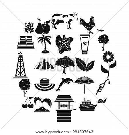 Caloric Icons Set. Simple Set Of 25 Caloric Icons For Web Isolated On White Background